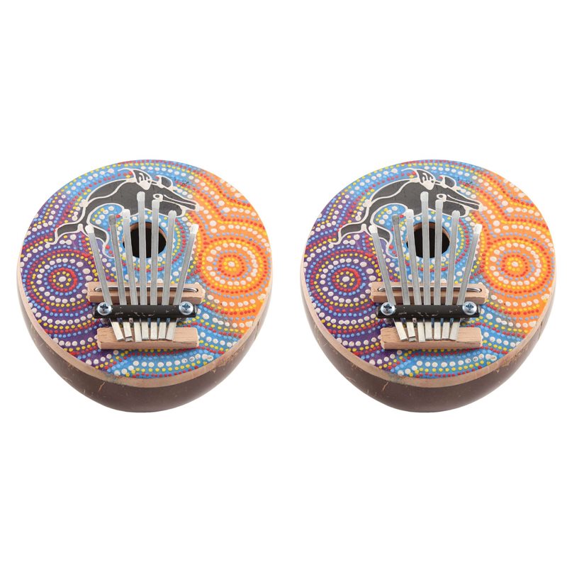 Musical Instrument Kalimba - آلة موسيقية محمولة من قشرة جوز