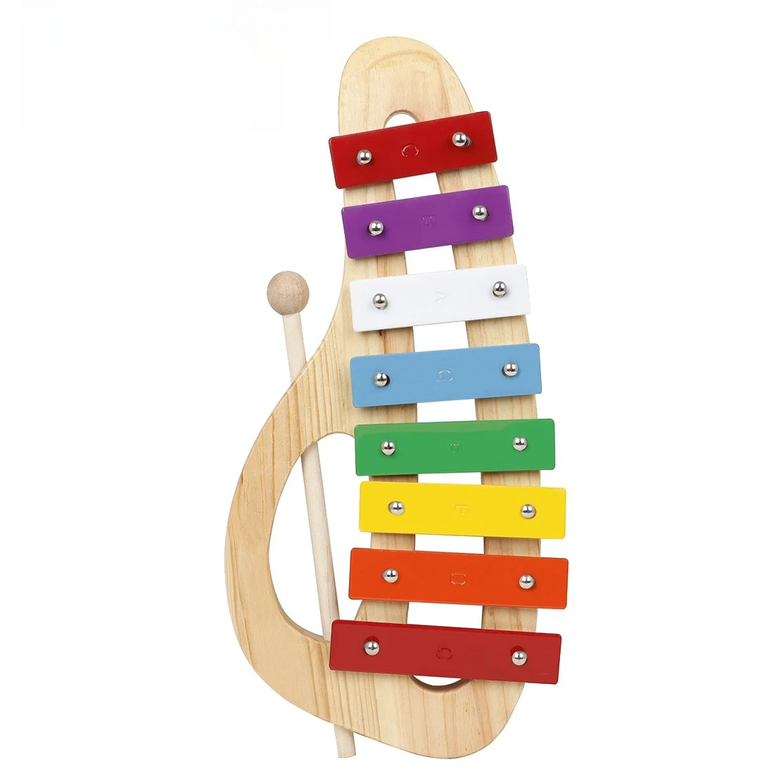 Musical Instrument Mallet - إكسيليفون قوس قزح بثمانية نغمات، آلة