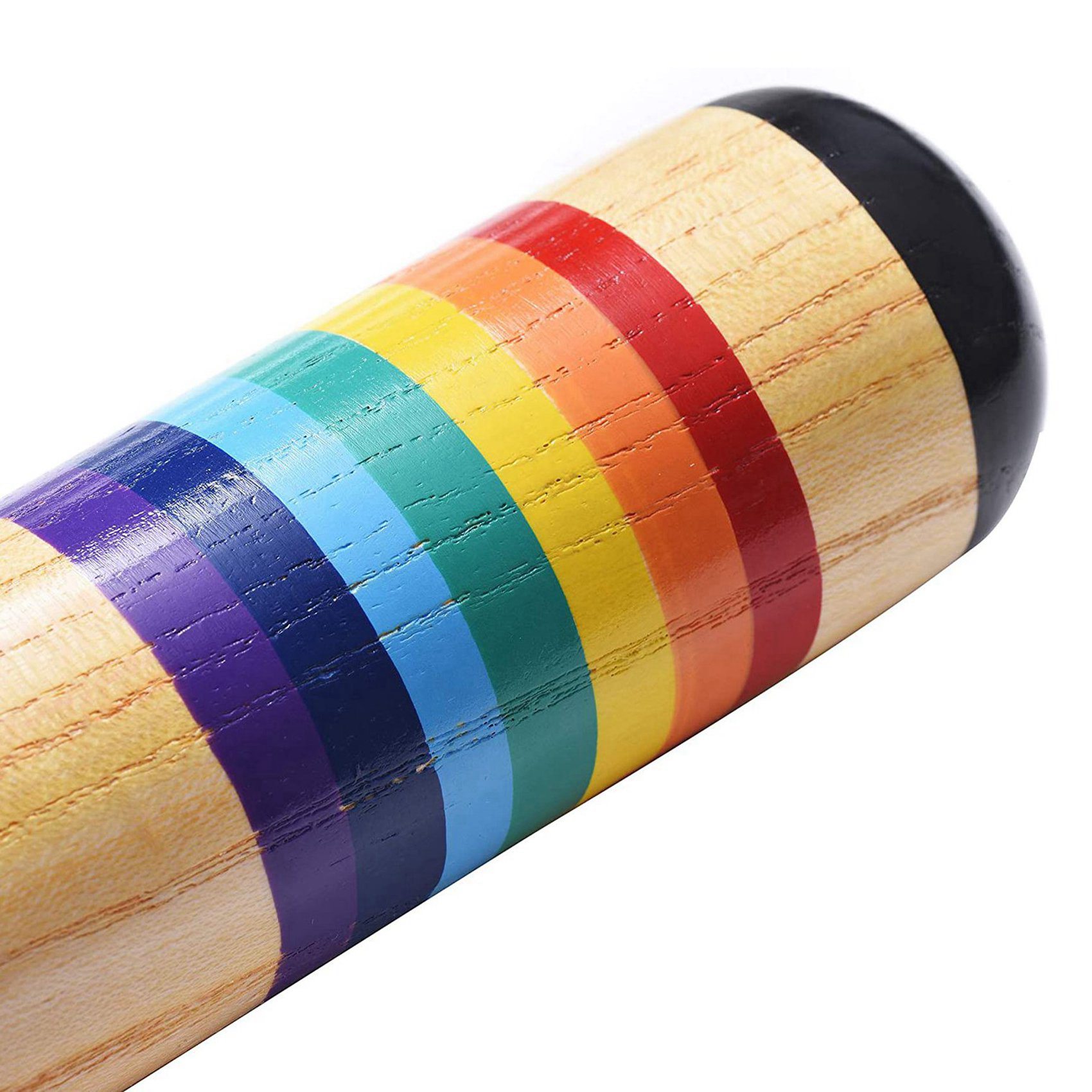 Musical Instrument For Toddlers - AS98-2X عصا المطر الخشبية، صانع صوت