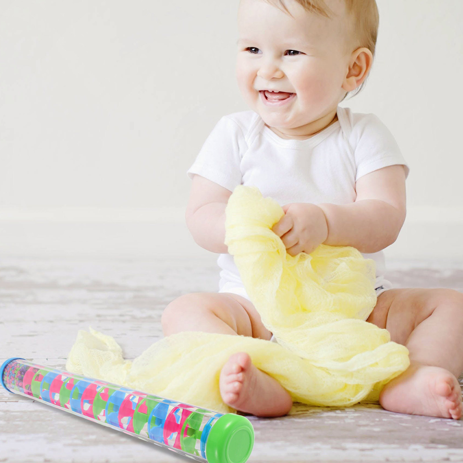 Musical Instrument For Toddlers - قطعتان من عصا المطر الموسيقية الحلزونية