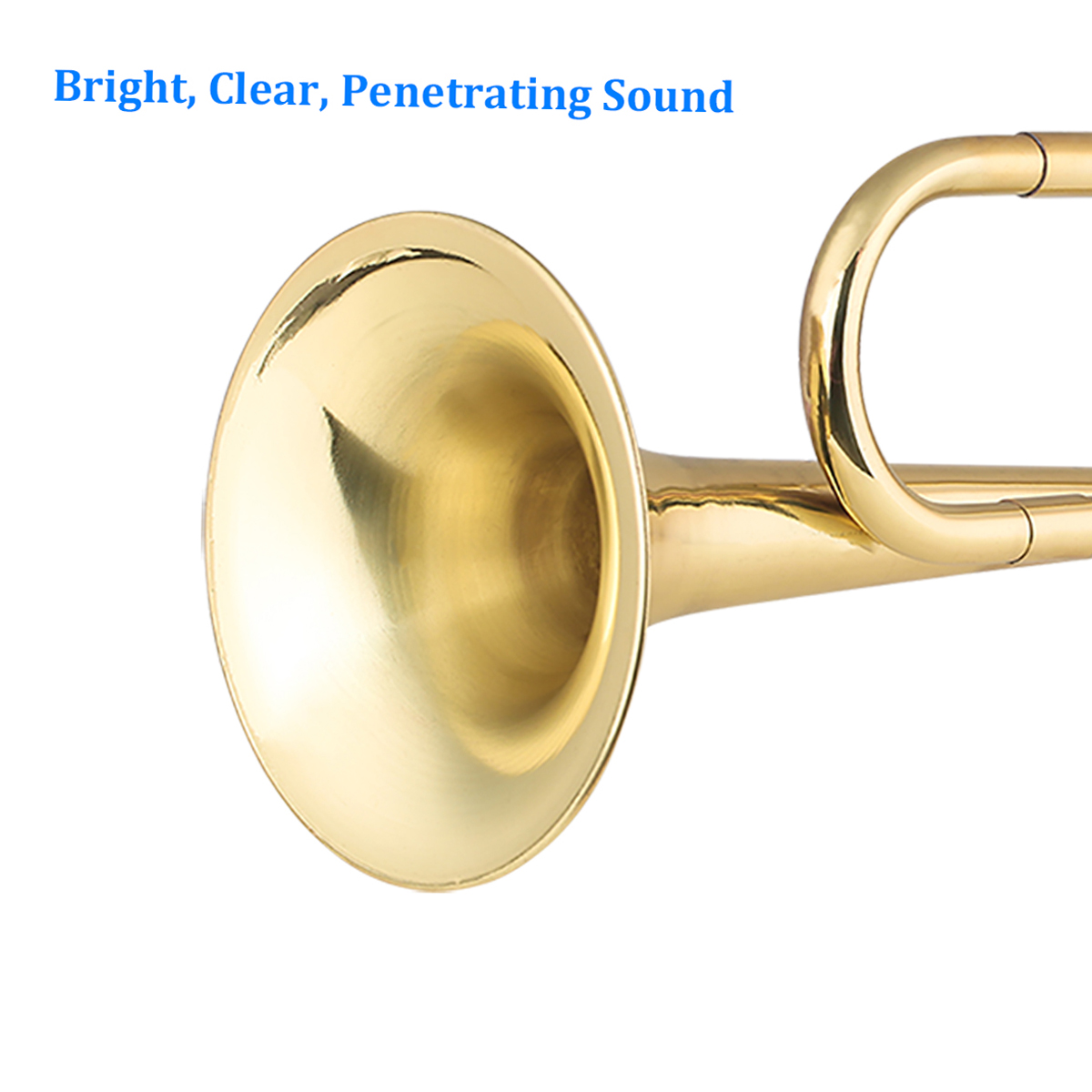 بوق نحاسي مطلي بالذهب ، بوق اس - مراجعة Musical Instrument Cornet وسعره