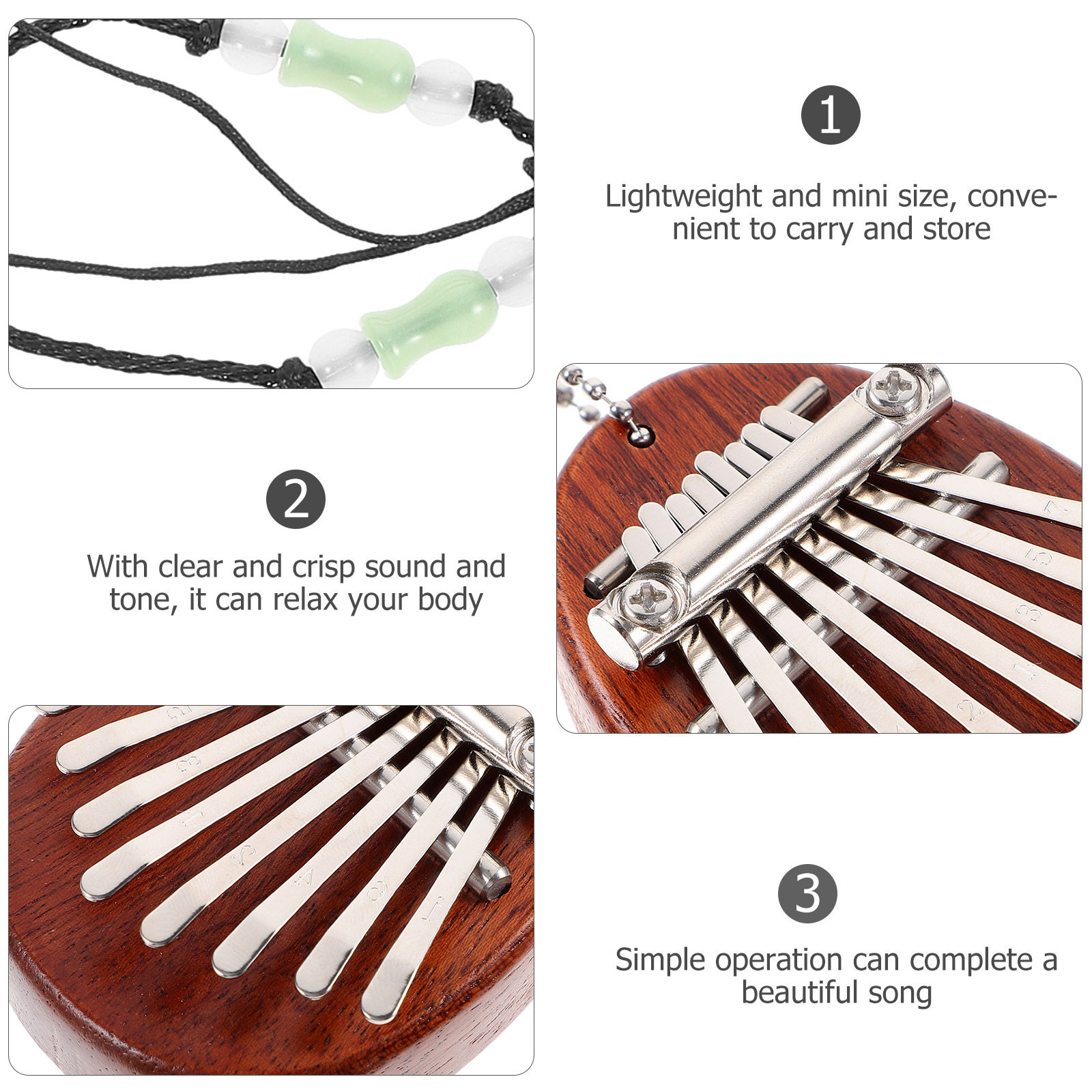 مجموعة كاليمبا صغيرة بـ 8 مفات - مراجعة Musical Instrument Kalimba وسعره