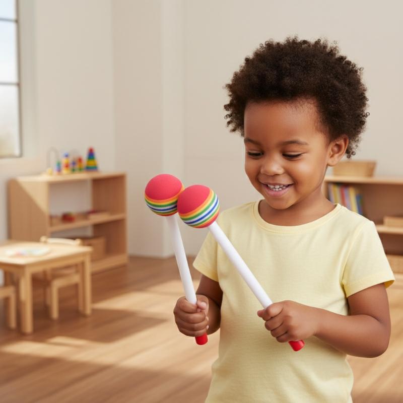 قطعتان من عصي الطبول المستديرة - مراجعة Musical Instrument Mallet وسعره