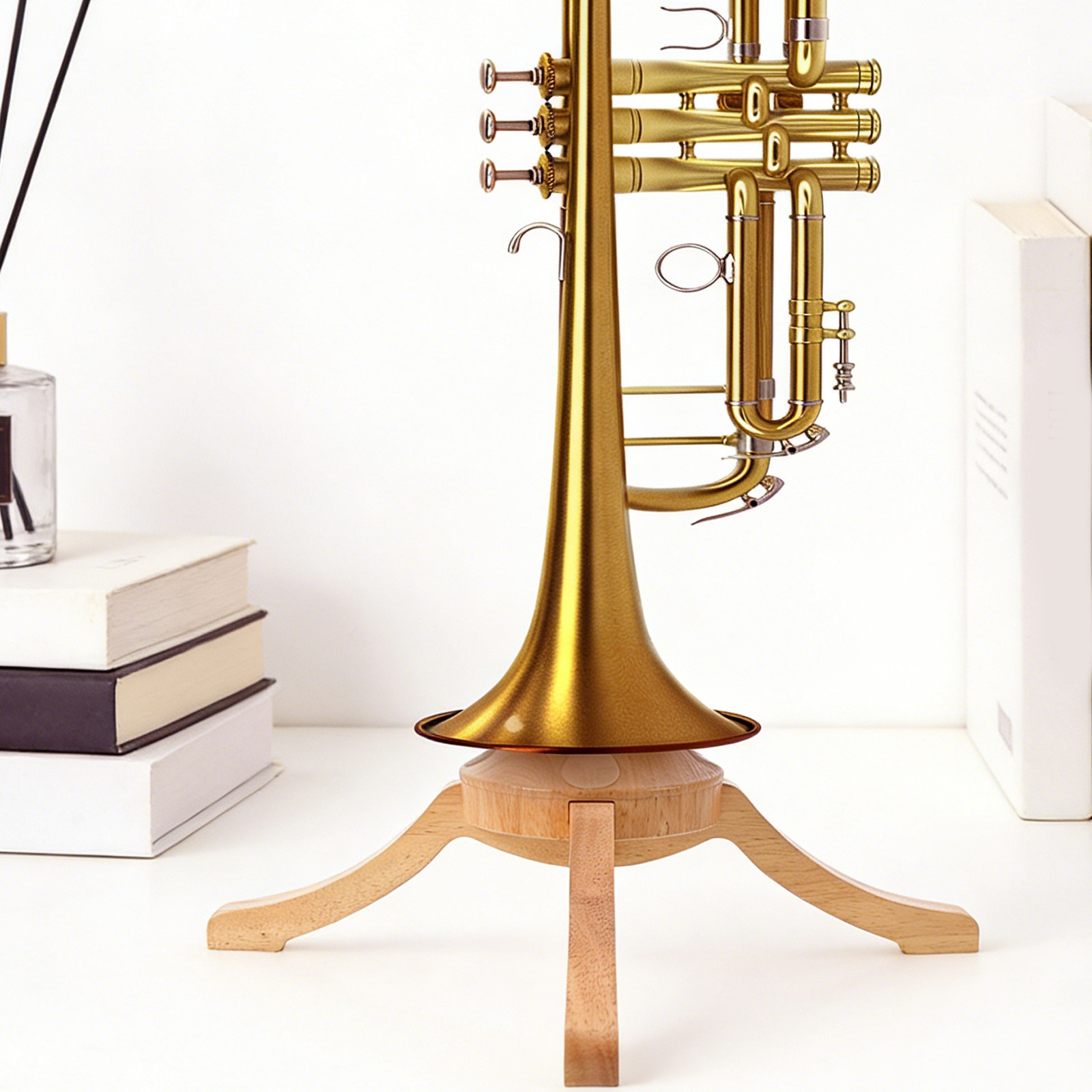 حامل خشبي للترومبيت بأربعة أرج - مراجعة Musical Instrument Cornet وسعره
