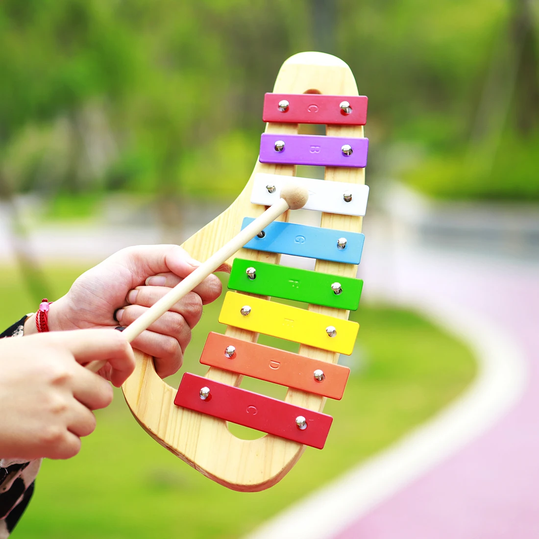 إكسيليفون قوس قزح بثمانية نغما - مراجعة Musical Instrument Mallet وسعره