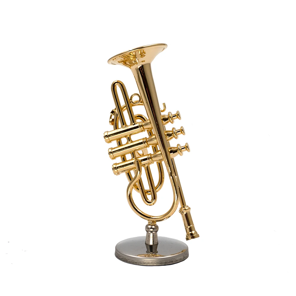 1 قطعة نموذج البوق النحاسي الم - مراجعة Musical Instrument Cornet وسعره