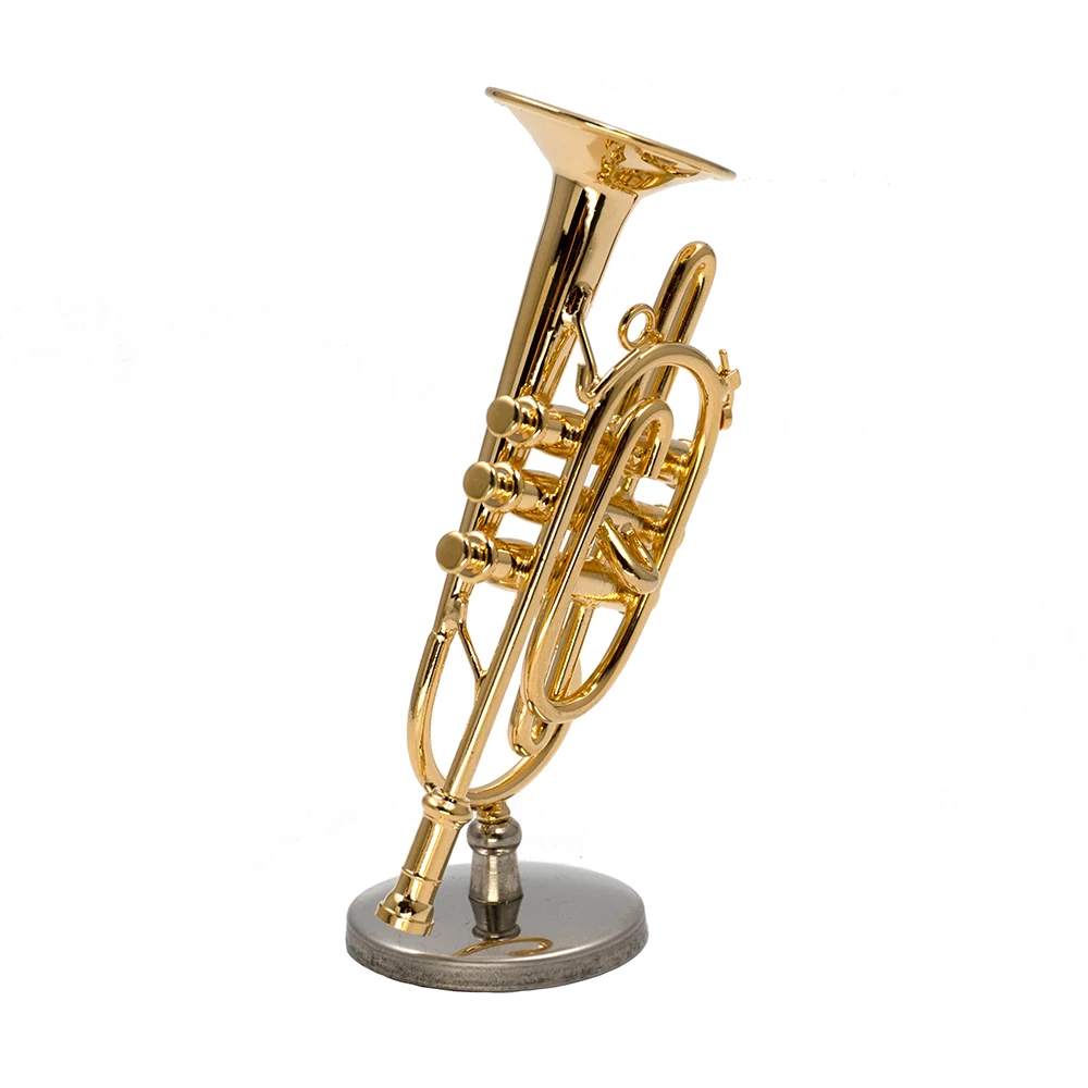 1 قطعة نموذج البوق النحاسي الم - مراجعة Musical Instrument Cornet وسعره