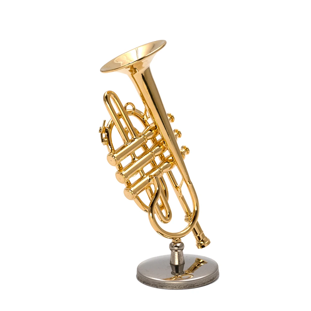 1 قطعة نموذج البوق النحاسي الم - مراجعة Musical Instrument Cornet وسعره