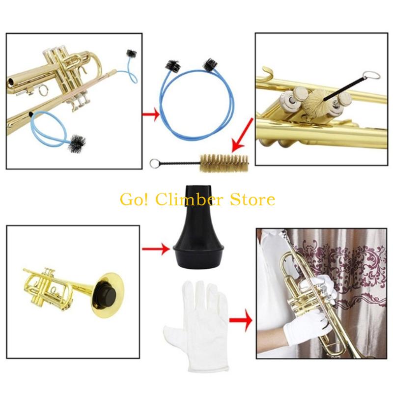 Q84C فرشاة المعبرة صيانة الآلا - مراجعة Musical Instrument Cornet وسعره