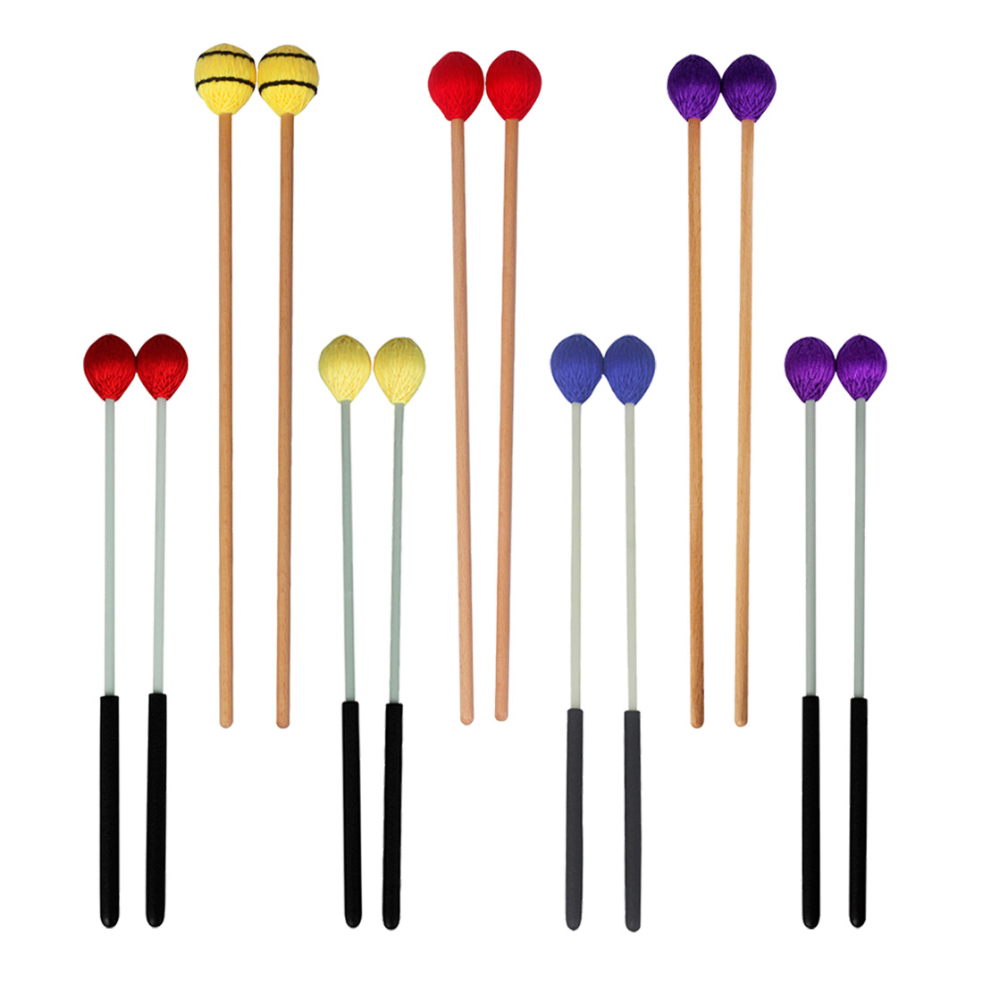 قطعتان من عصي الماريمبا ذات رأ - مراجعة Musical Instrument Mallet وسعره