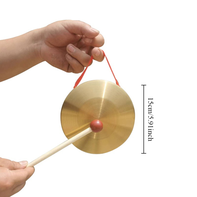 قطعة واحدة غونغ يدوي مع عصا خش - مراجعة Musical Instrument For Toddlers وسعره